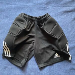 Black Adidas Padded Goalie Shorts